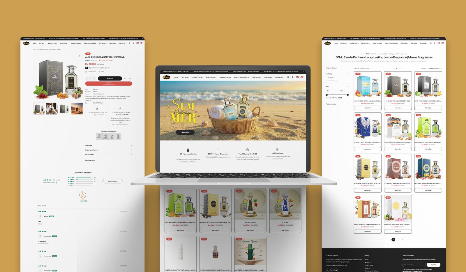 Meena Website Design